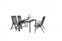 Garden aluminum set Jakarta 1+4 (black)