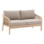 Luxury 2-seater bench made of acacia BRIGHTON