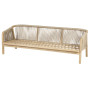 Luxury 3-seater bench made of acacia BRIGHTON