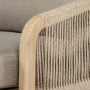 Luxury 2-seater bench made of acacia BRIGHTON