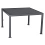 Garden aluminum gazebo MEGAN 3.6x3.6 m (graphite)