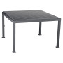 Garden aluminum gazebo MEGAN 4x3 m (graphite)