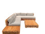 Garden rattan set PALERMO - light