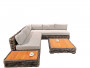 Garden rattan set PALERMO - dark