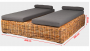 Garden rattan bed BOREA