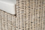 Garden rattan armchair MIRABELLA