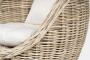 Garden rattan armchair PENIDA