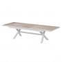 Aluminum table BERGAMO II. 250/330 cm (white)