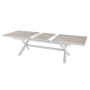 Aluminum table BERGAMO I. 220/279 cm (white)