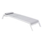 Metal lounger LISBON (white)