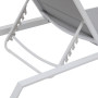 Metal lounger LISBON (white)