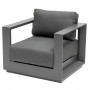 Aluminum armchair MADRID (anthracite)