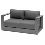 Aluminum 2-seater bench MADRID (anthracite)