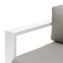 Aluminum 2-seater bench MADRID (white)