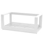 Aluminum 2-seater bench MADRID (white)