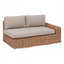 Rattan 2-seater bench MALAGA (left)