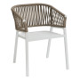 Aluminum dining chair COLUMBIA (white)