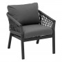 Aluminum armchair COLUMBIA (anthracite)