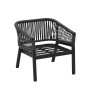 Aluminum armchair COLUMBIA (anthracite)