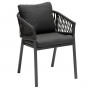 Aluminum dining chair COLUMBIA (anthracite)