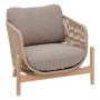 Luxury acacia armchair ZARAGOZA