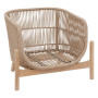 Luxury acacia armchair ZARAGOZA