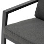 Aluminum 3-seater bench NOVARA (anthracite)