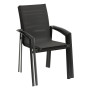 Aluminum armchair with fabric NOVARA (anthracite)