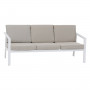 Aluminum 3-seater bench NOVARA (white)