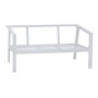 Aluminum 2-seater bench NOVARA (white)