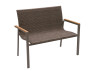 Garden rattan bench CALVIN 907 (brown)