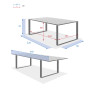 Aluminum dining table EMPERIA 220/340x110 cm (damaged)