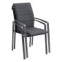 Aluminum armchair CAPRI (anthracite)