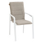 Aluminum armchair CAPRI (white)