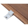 Mounting facade clip including screw for BAMBUS facade boards