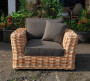 Garden rattan chair SARA