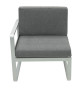 Aluminum 2-seater bench GRENADA II. (positionable)