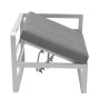 Aluminum 2-seater bench GRENADA II. (positionable)