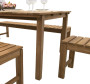 Garden teak set JOHNSON 1+2+2