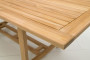 Rectangular garden table MONTANA 160/210 x 90 cm (teak)