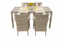 Garden rattan set MODENA II. 1+6 (grey-beige)