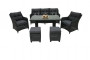 Rattan set PAOLA anthracite (FREE cushions)