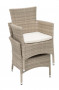 Garden rattan set MODENA I. 1+2 (grey-beige)