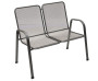 Metal chair (armchair) Saga double (double)